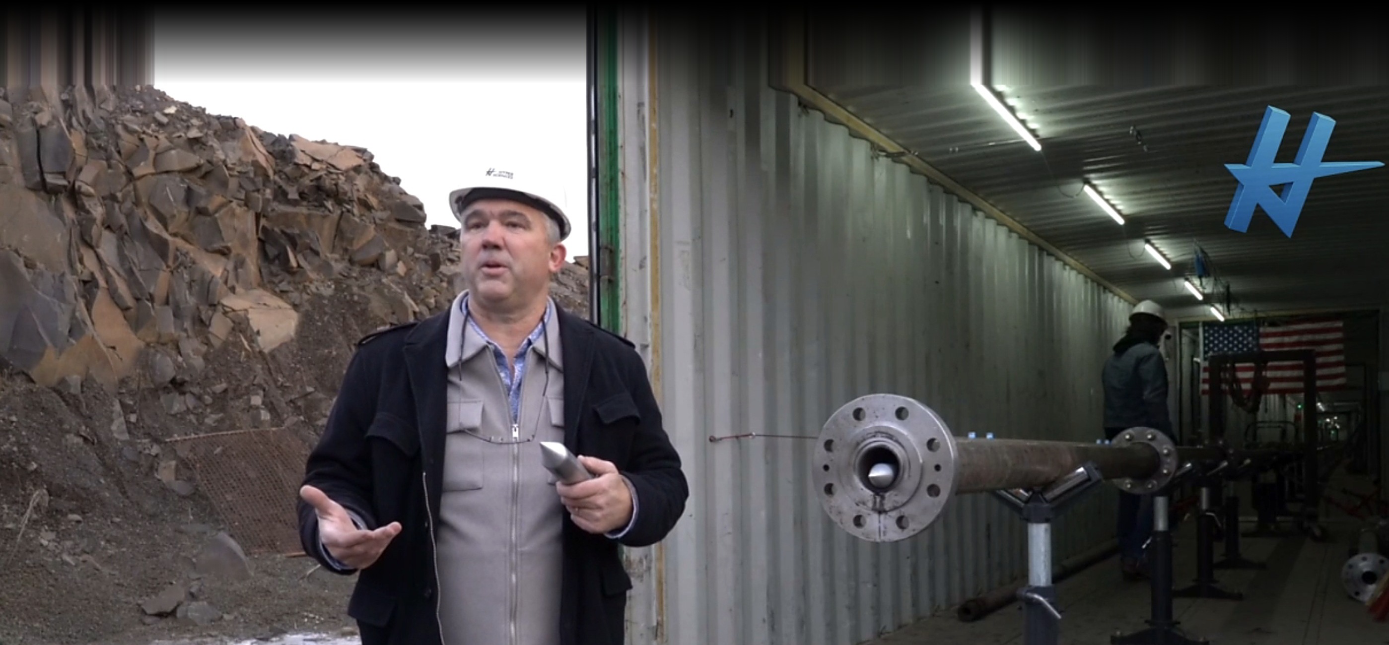 Mark Russell at the General Hypersonics HyperLab ram accelerator test facility