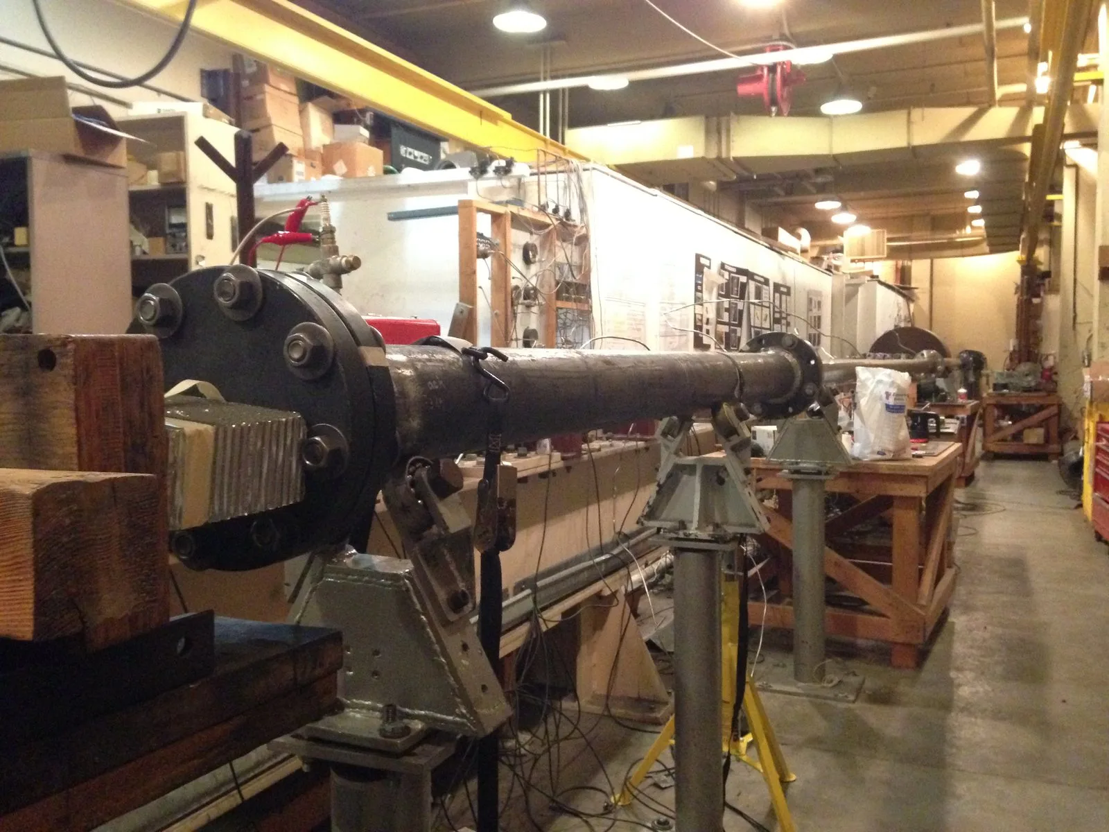 The ram accelerator tube in the lab
