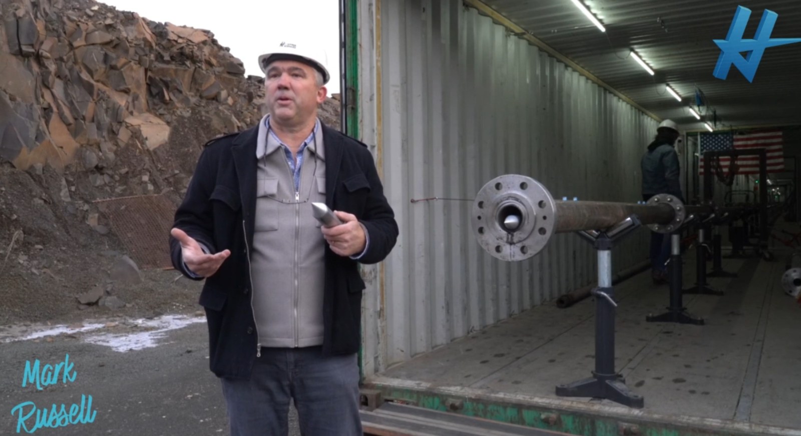 Mark Russell at the General Hypersonics HyperLab testing facility in Eastern Washington